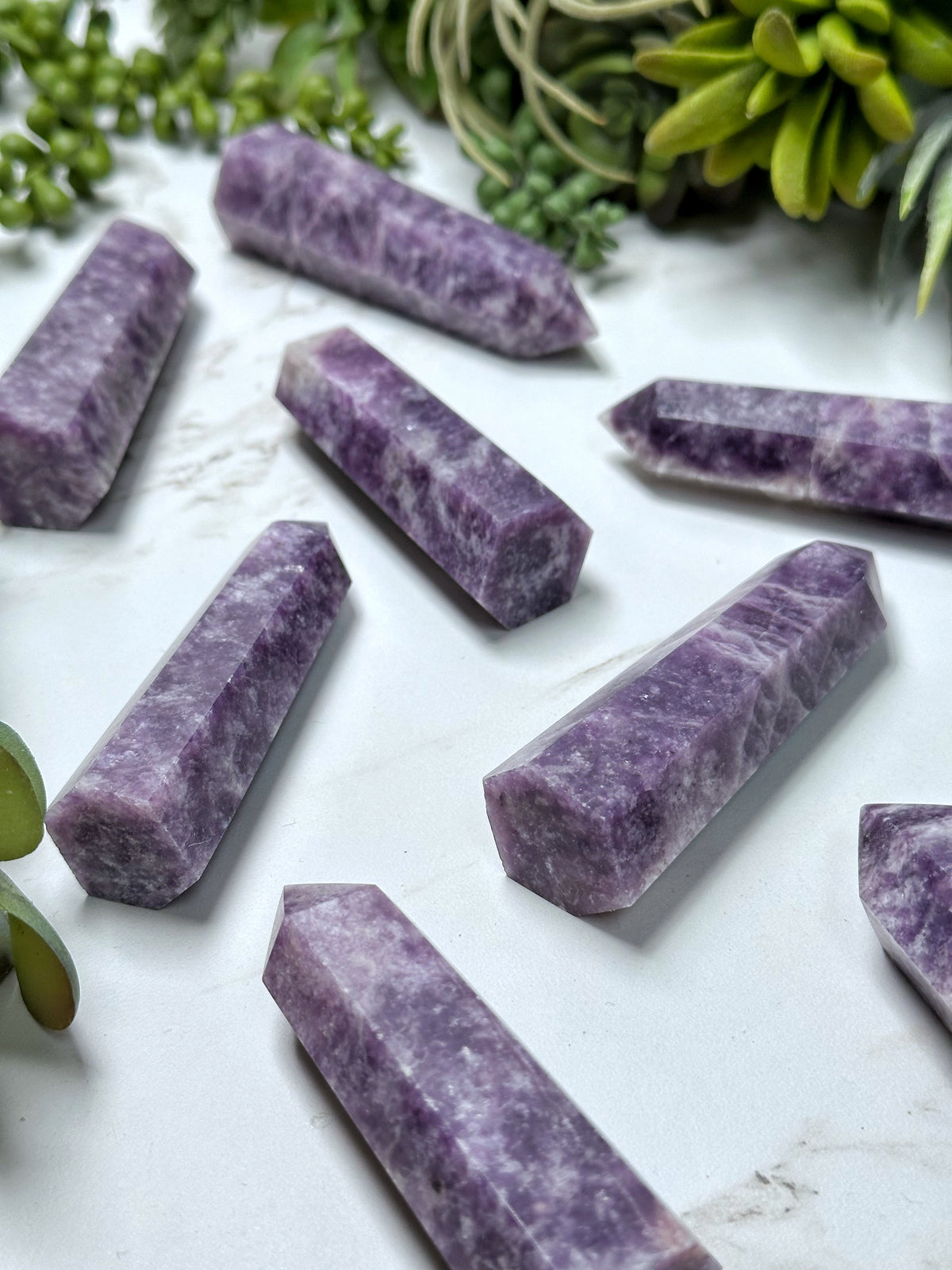 Lepidolite Points - Third-Eye & Heart Chakra - Intuitively Selected