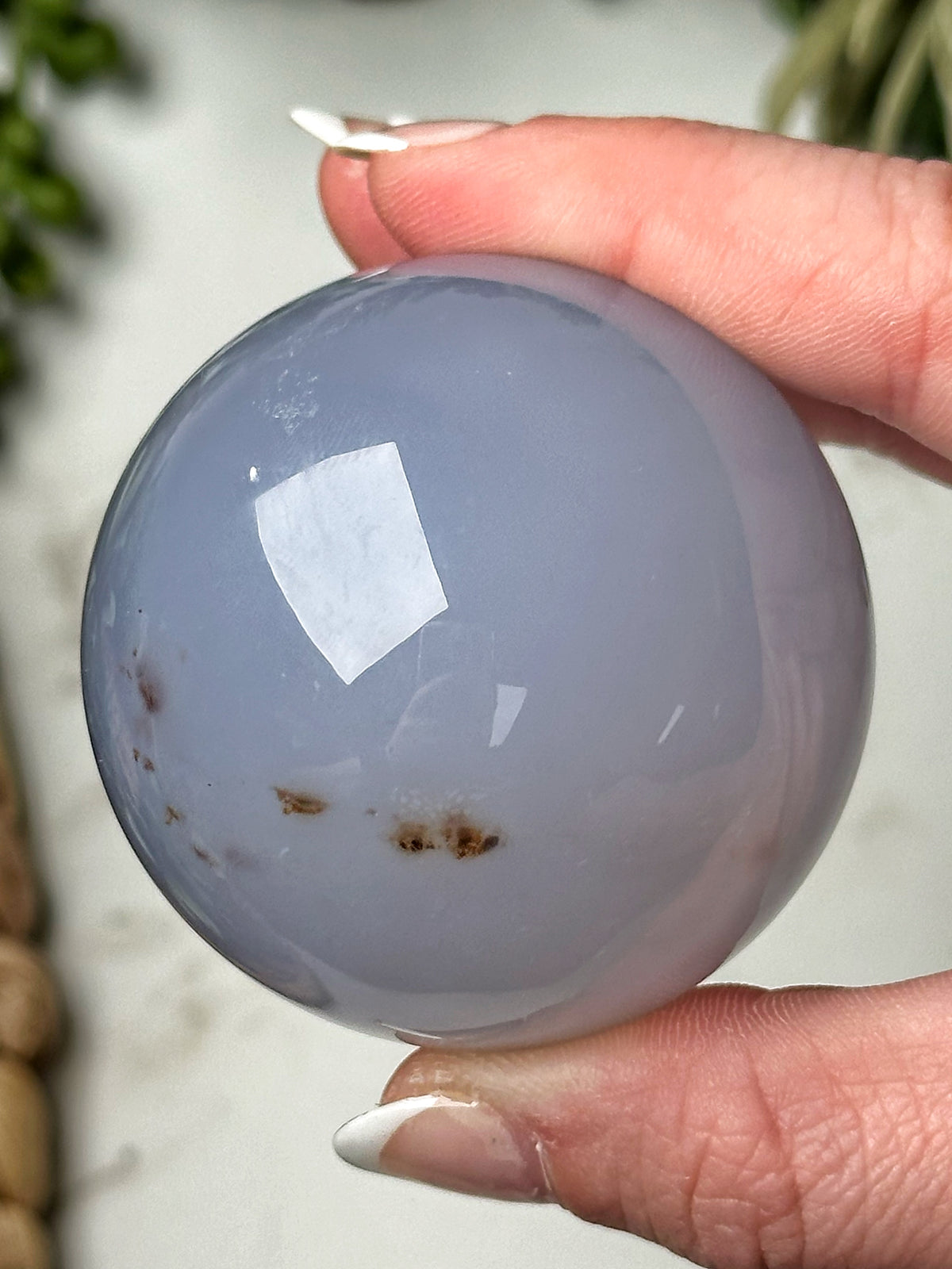Blue Chalcedony Sphere - #3