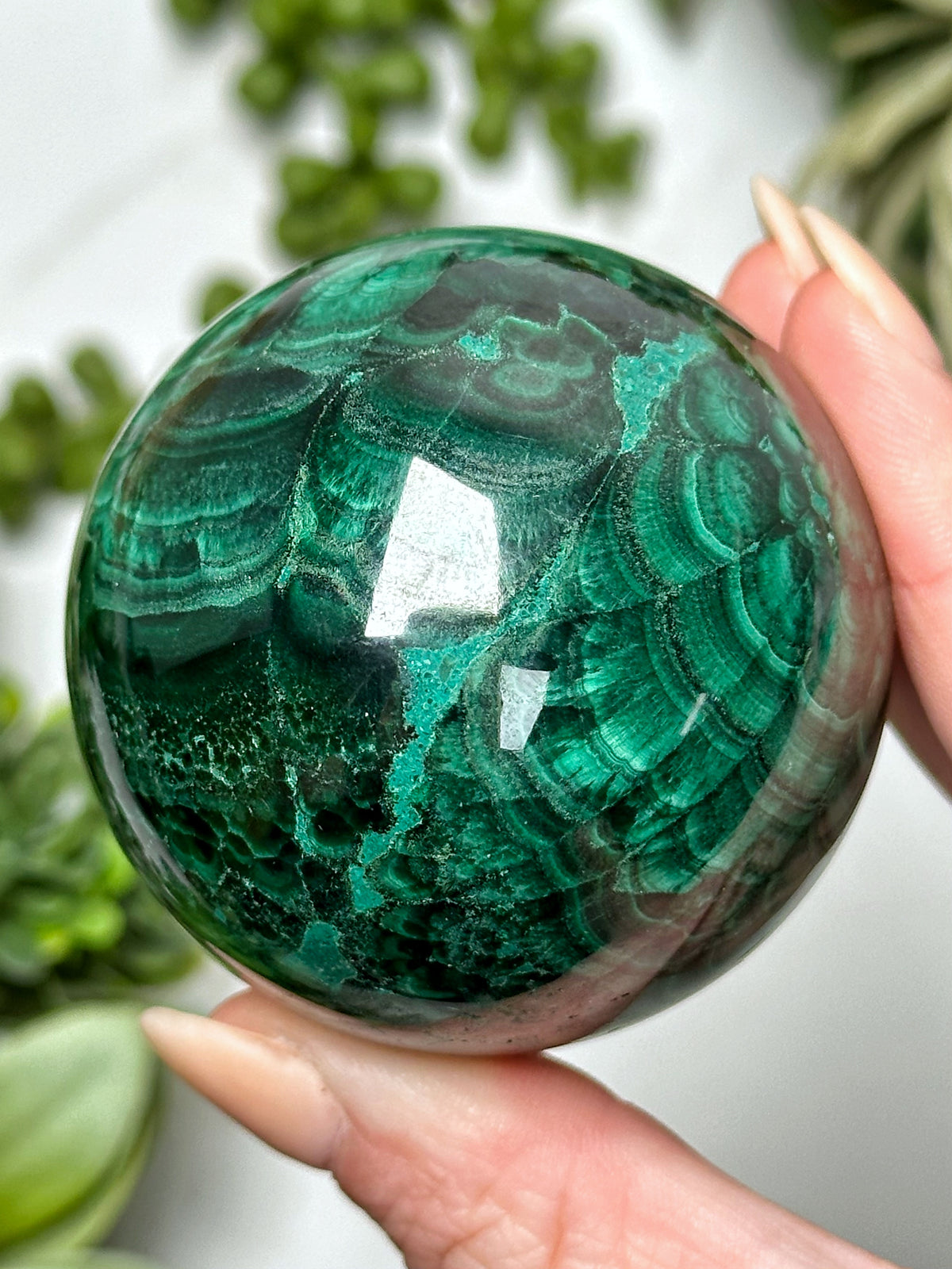 Malachite Sphere - #11