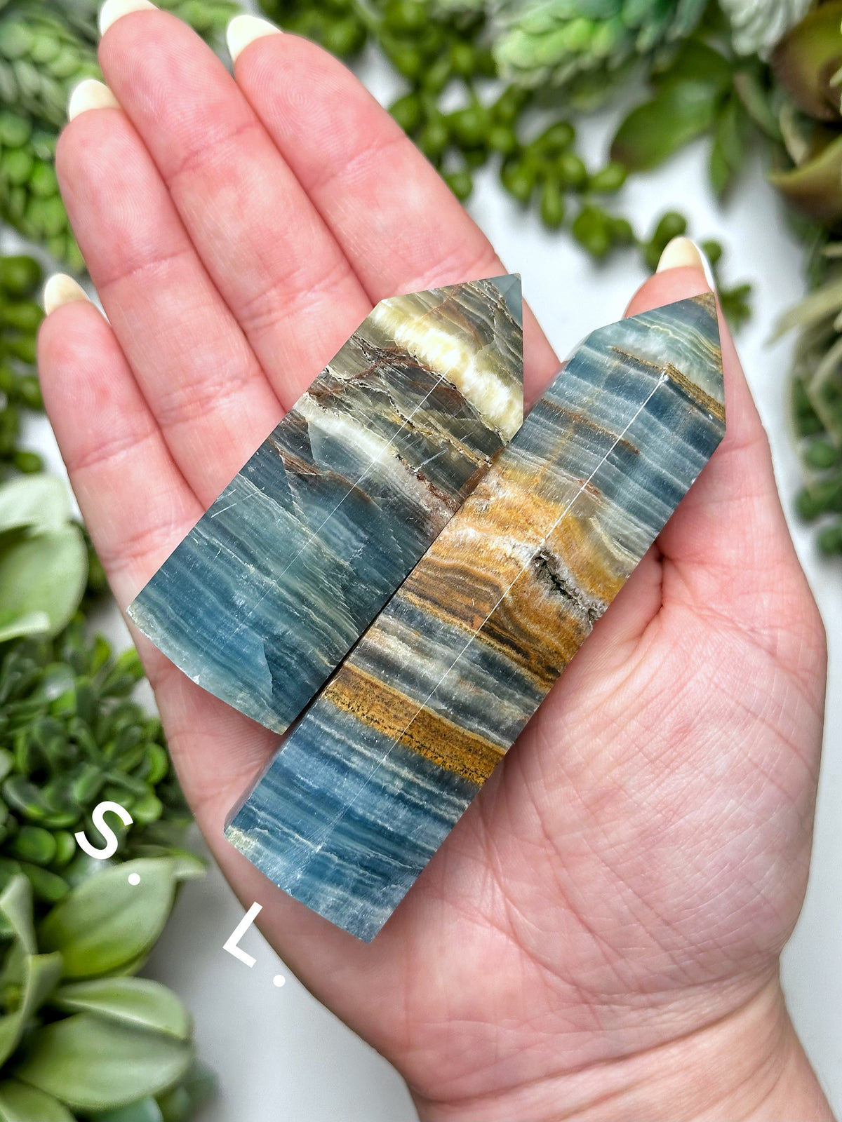 Blue Onyx Points - Throat Chakra - Intuitively Selected
