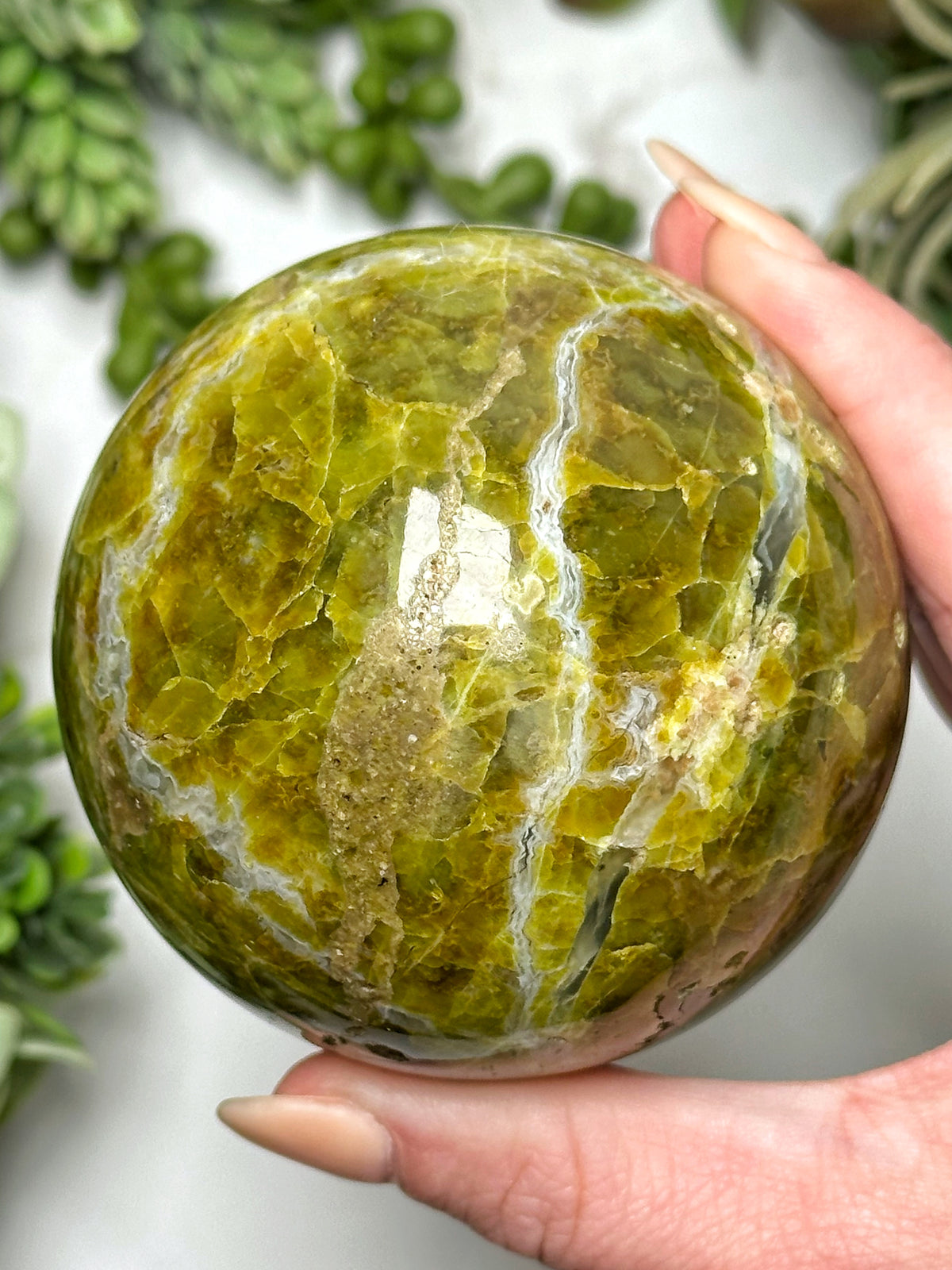 Green Opal Sphere - #6