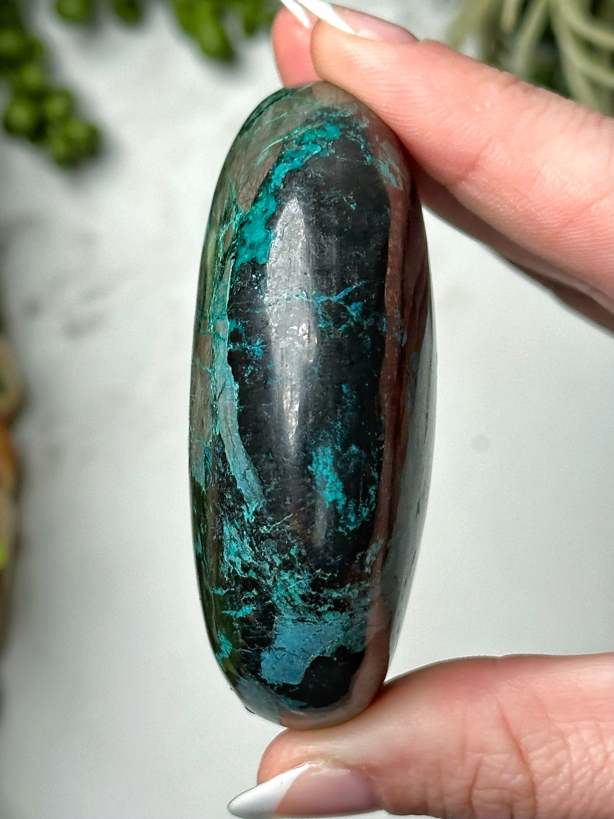Shattuckite Palmstone - #3