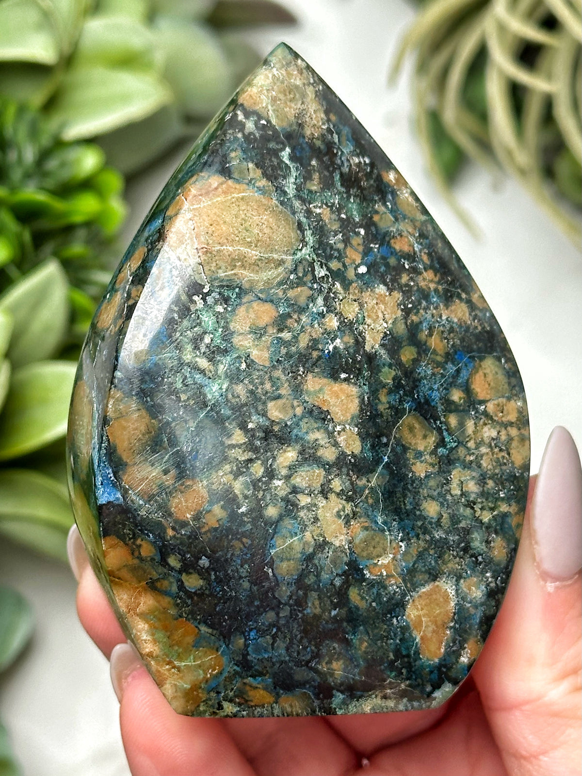 Azurite Chrysocolla Flame - #6