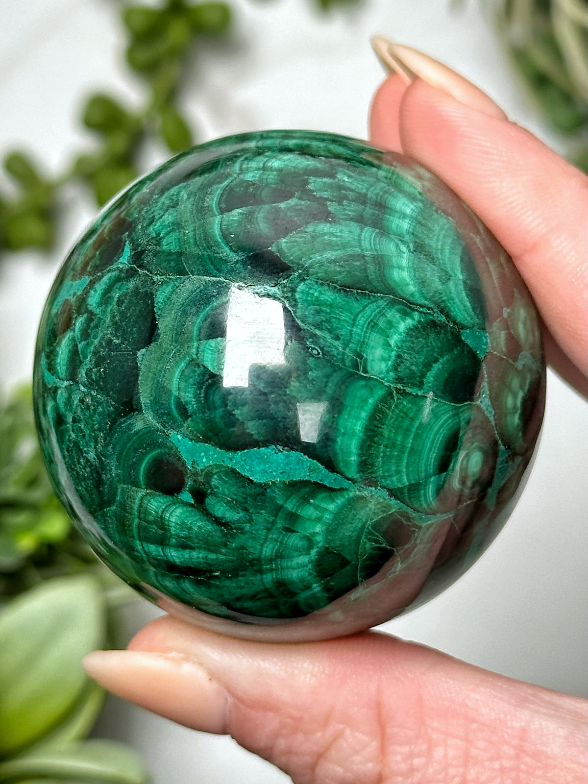 Malachite Sphere - #12