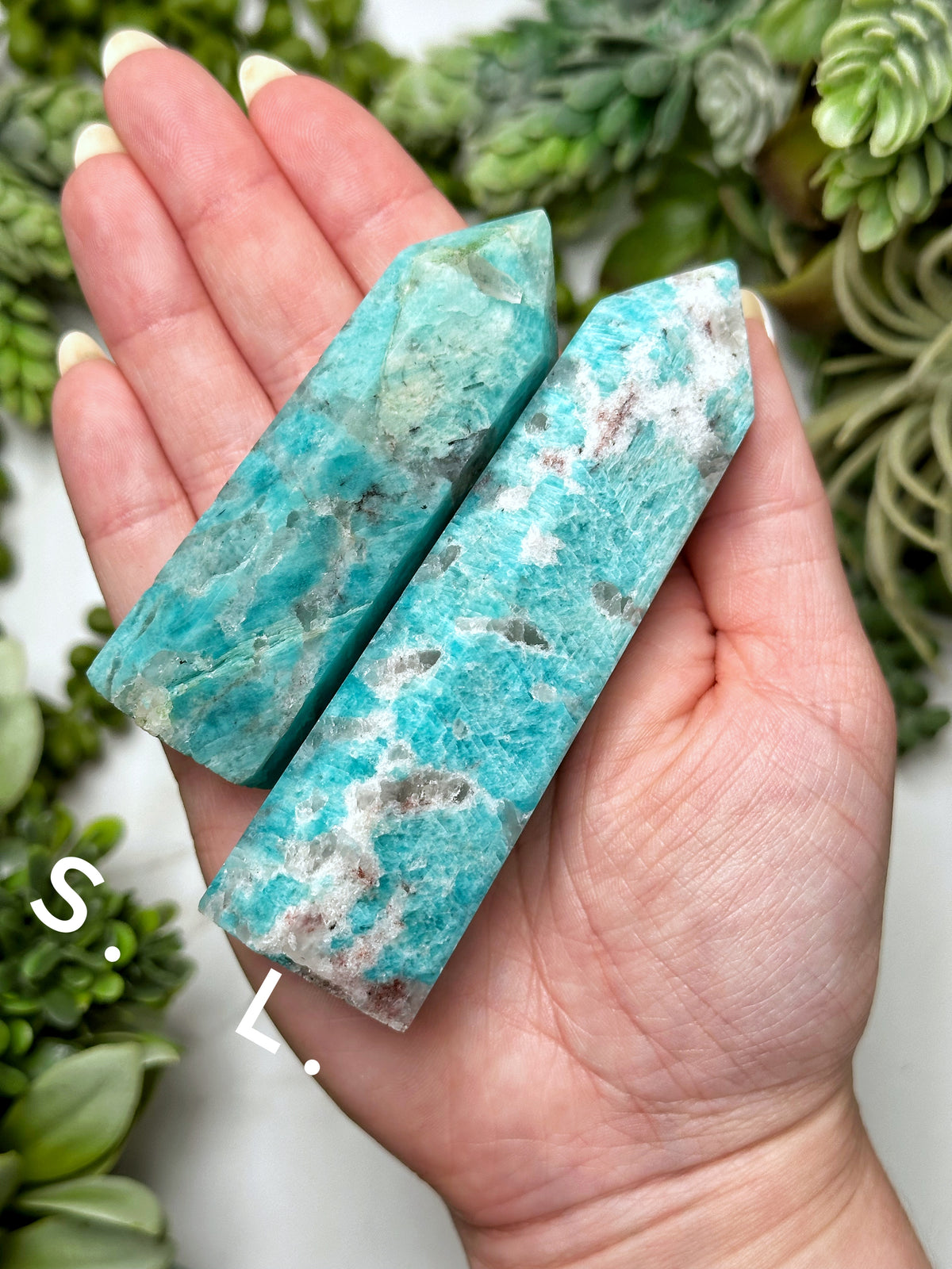 Amazonite Points - Throat & Heart Chakra - Intuitively Selected