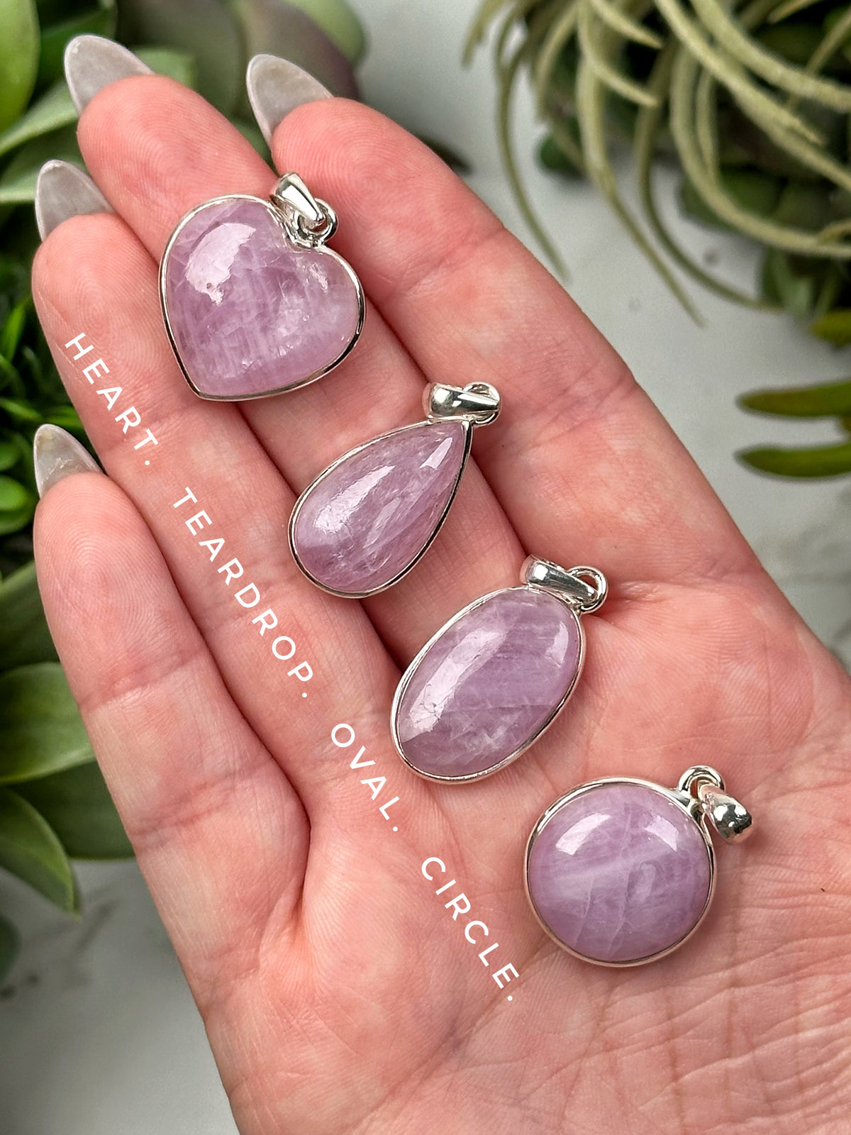 Kunzite Pendants - Heart Chakra - No. 42