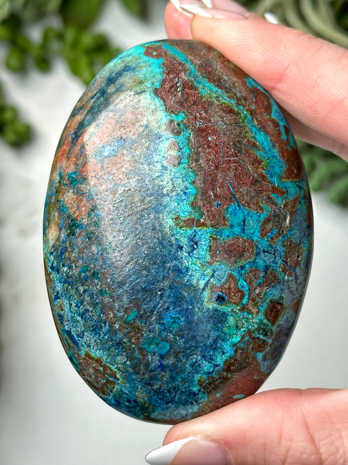 Shattuckite Palmstone - #4