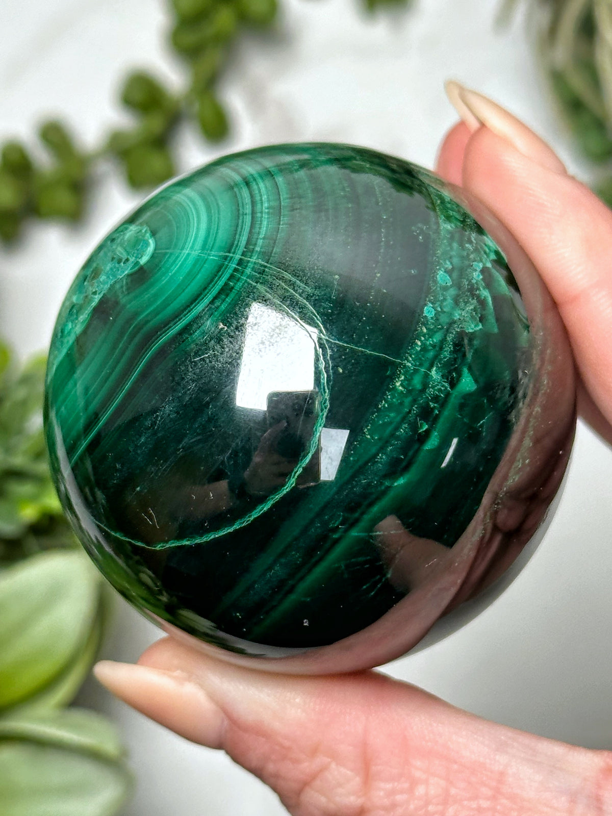 Malachite Sphere - #10