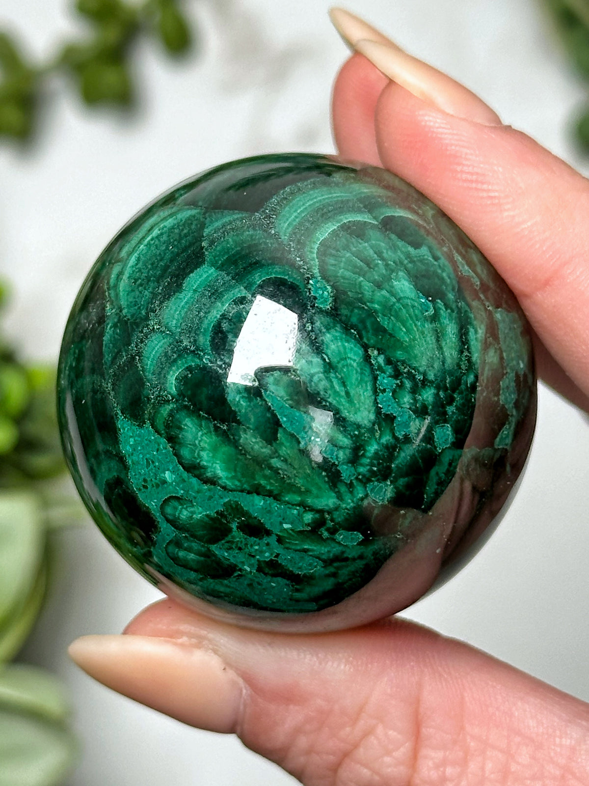 Malachite Sphere - #14
