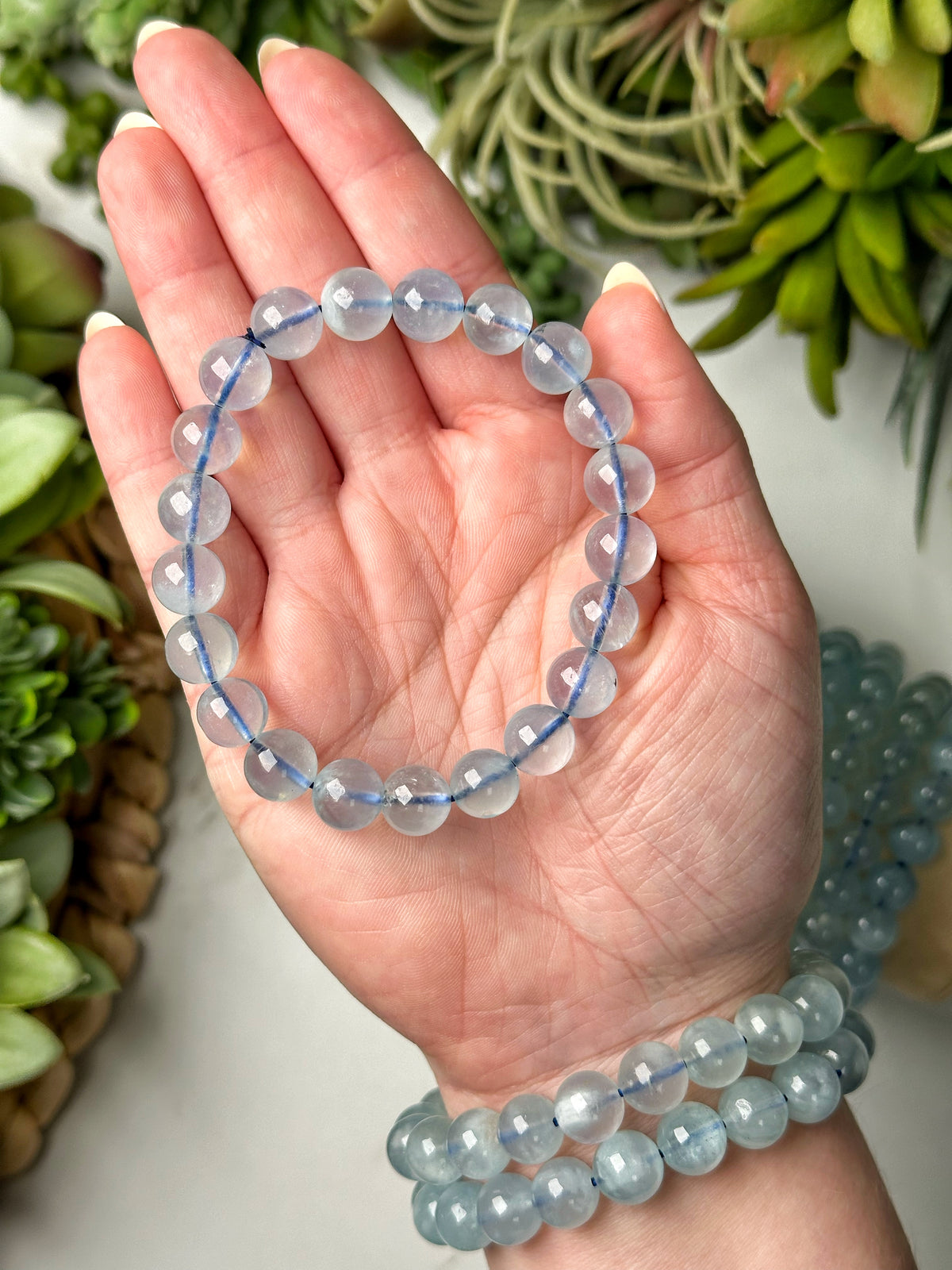 Aquamarine Bracelet - Throat Chakra - No. 9
