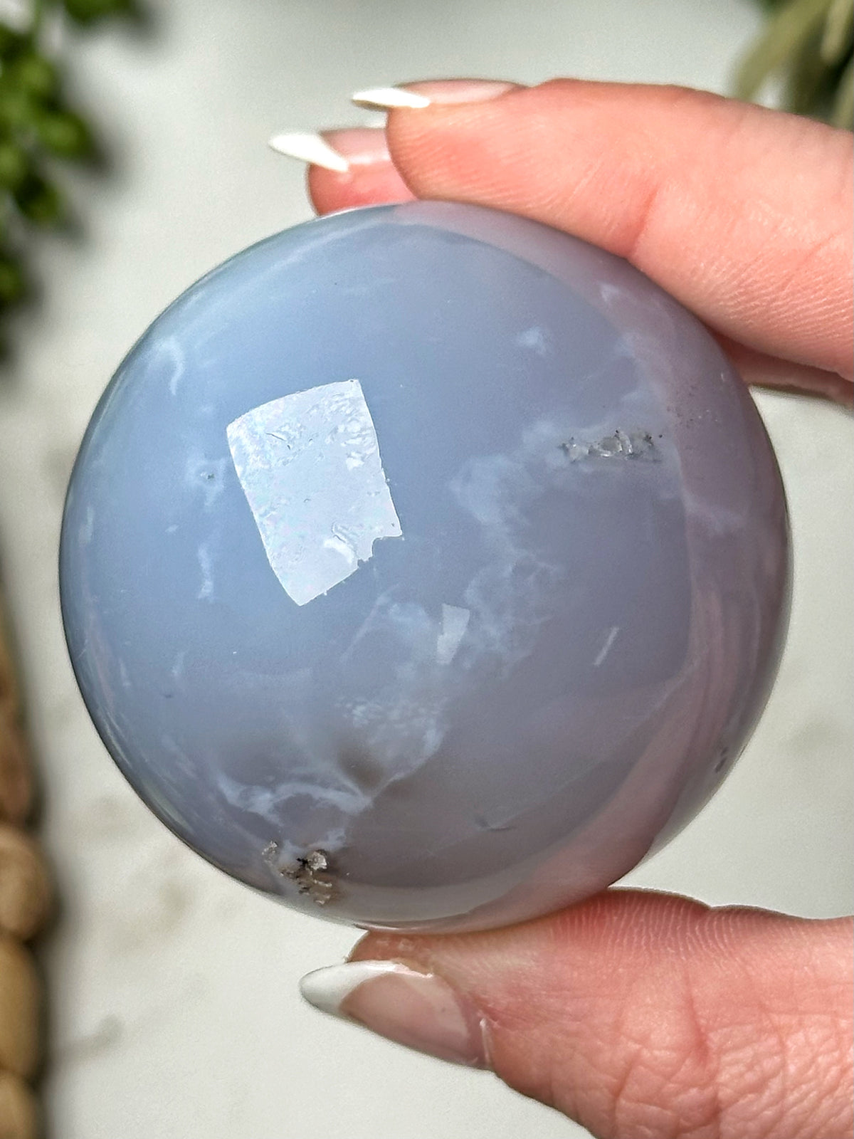 Blue Chalcedony Sphere - #4