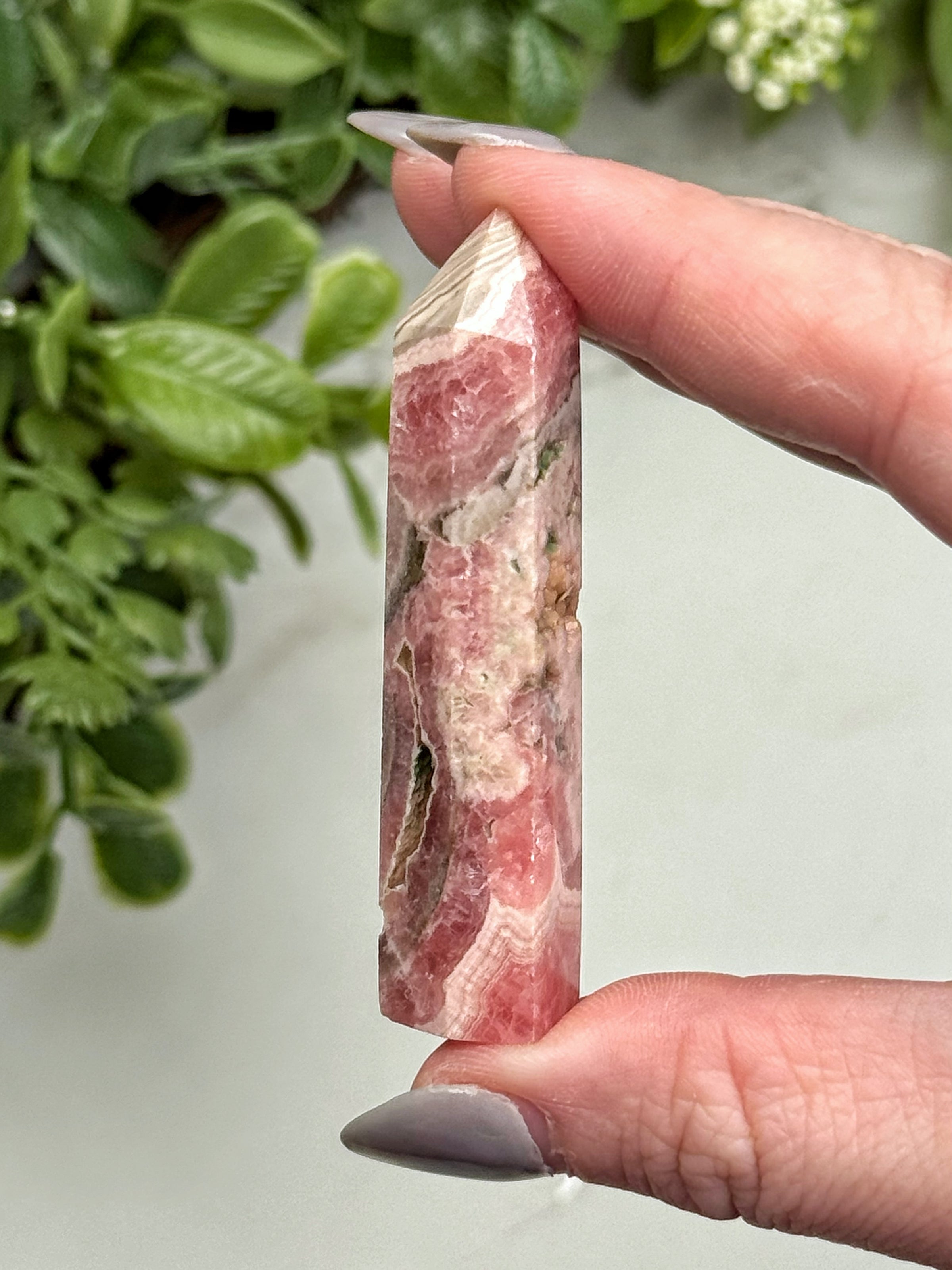 Rhodochrosite Point - #12
