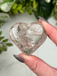 UV Reactive Amethyst Heart - #6