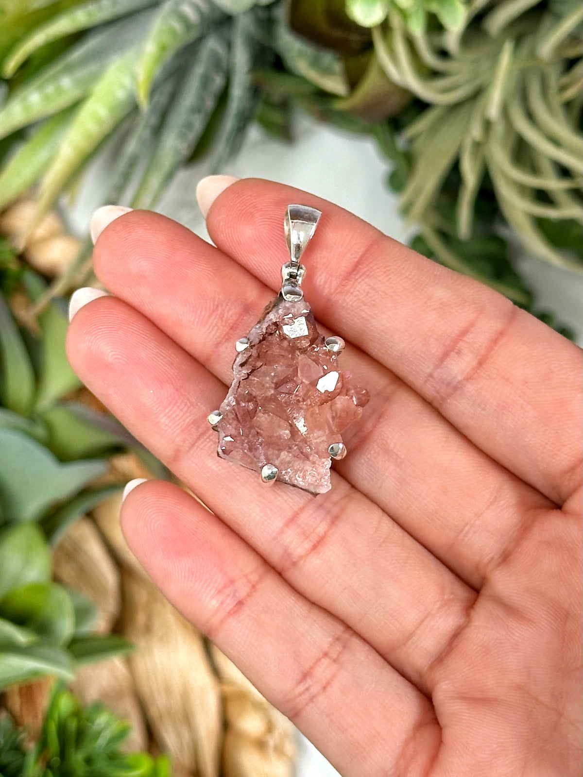 Pink Amethyst Pendant - #2