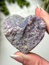 Grape Agate Heart - #1