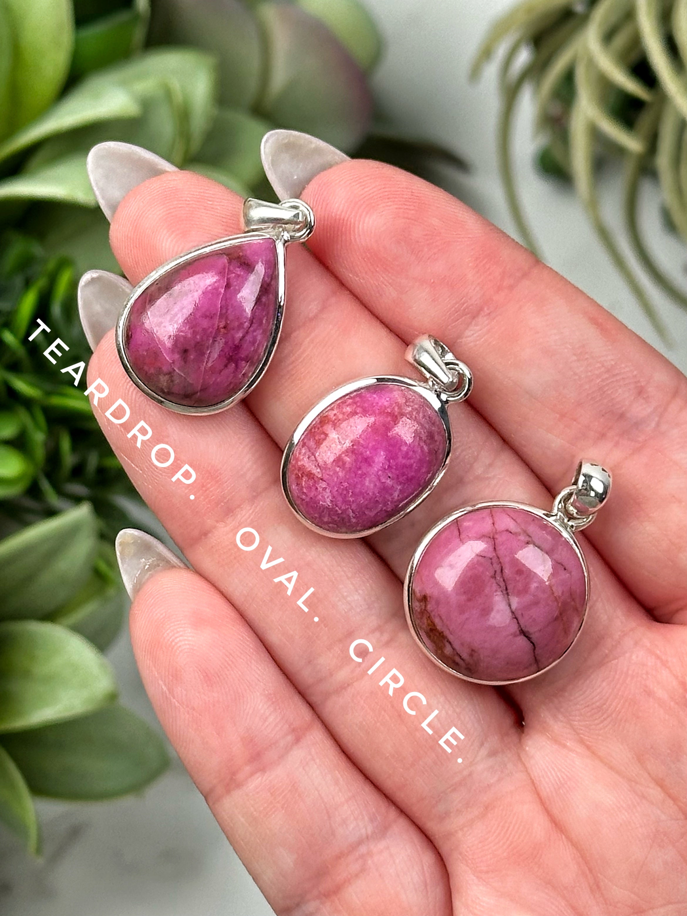 Cobaltoan Calcite Pendants - Heart Chakra - No. 59