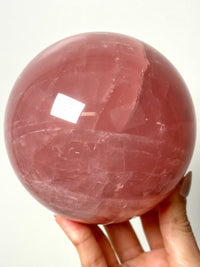 Six Star Rose Quartz Sphere - #1