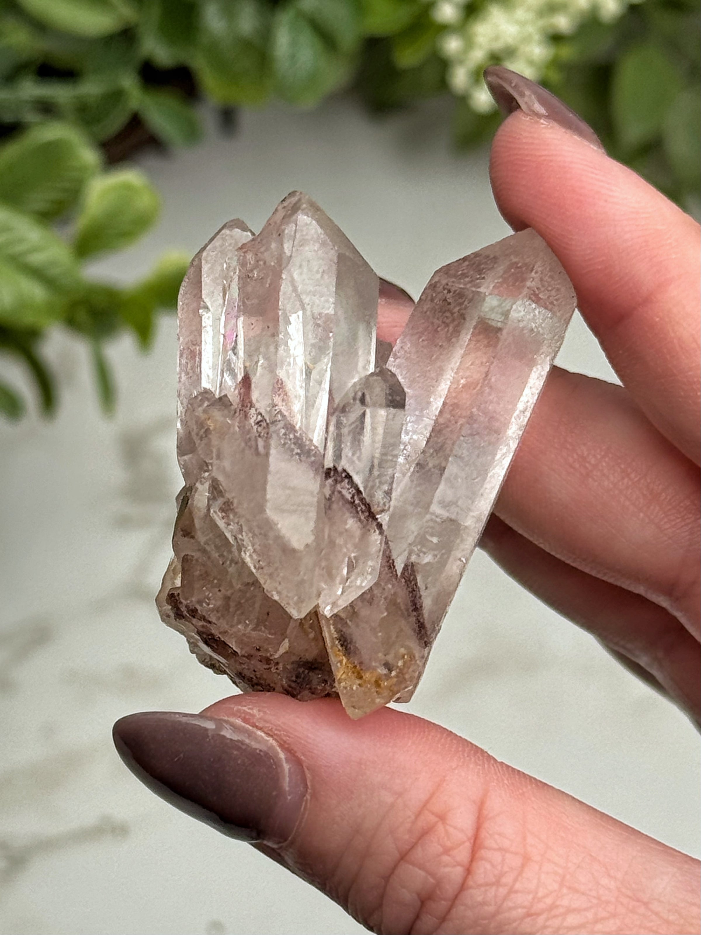 Raw Hematite in Quartz - #17