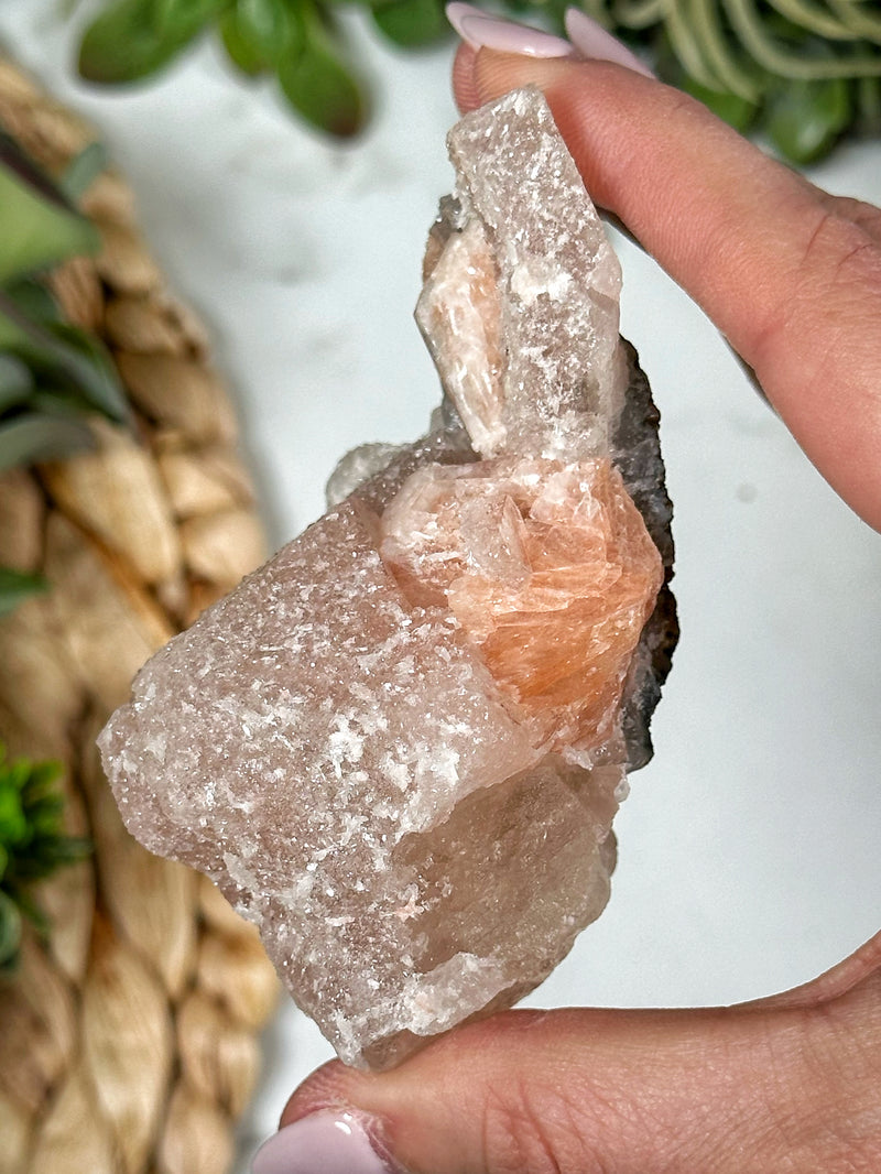 Raw Apophyllite with Stilbite - #3