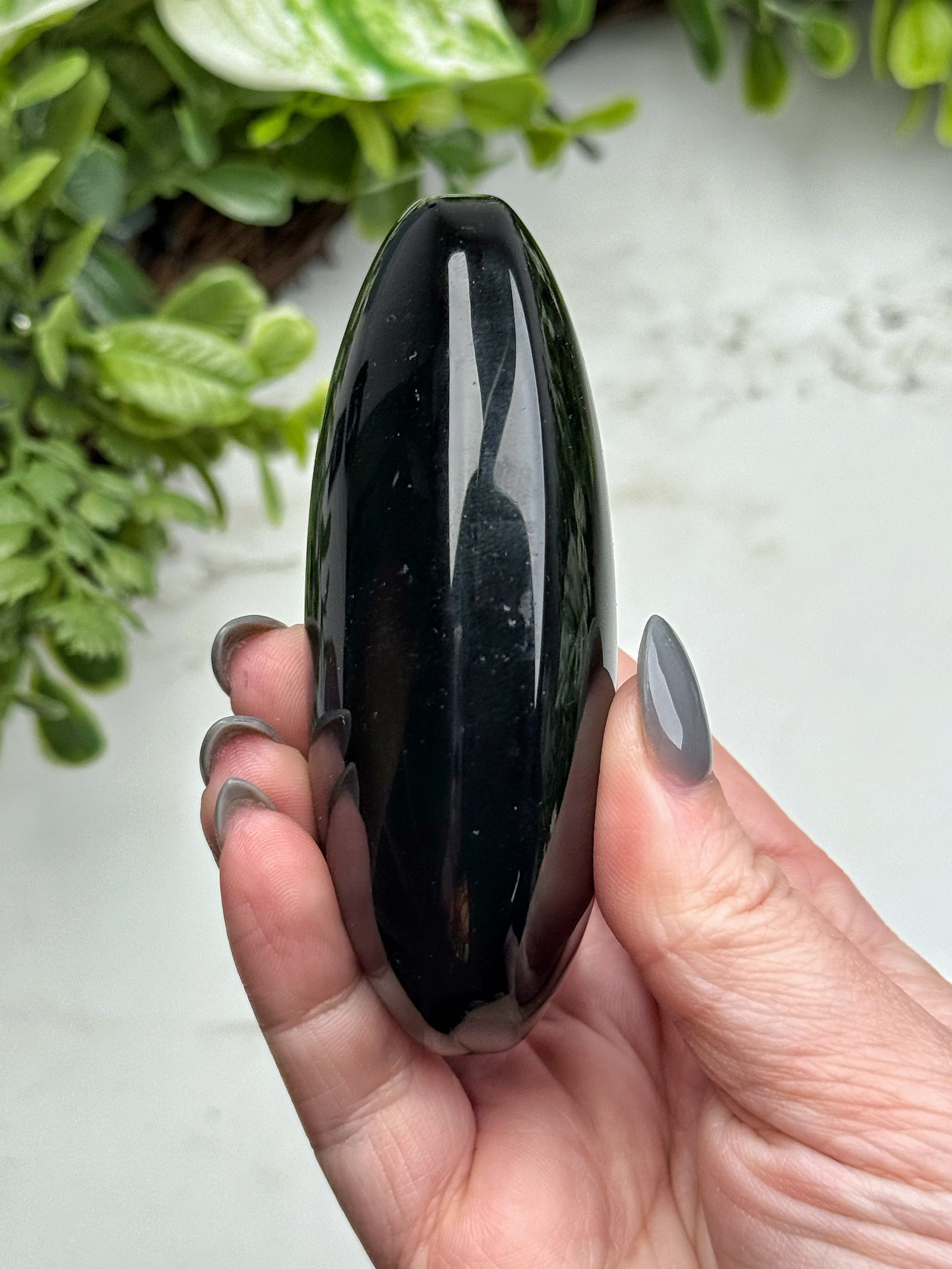 Rainbow Obsidian Palmstone - #10