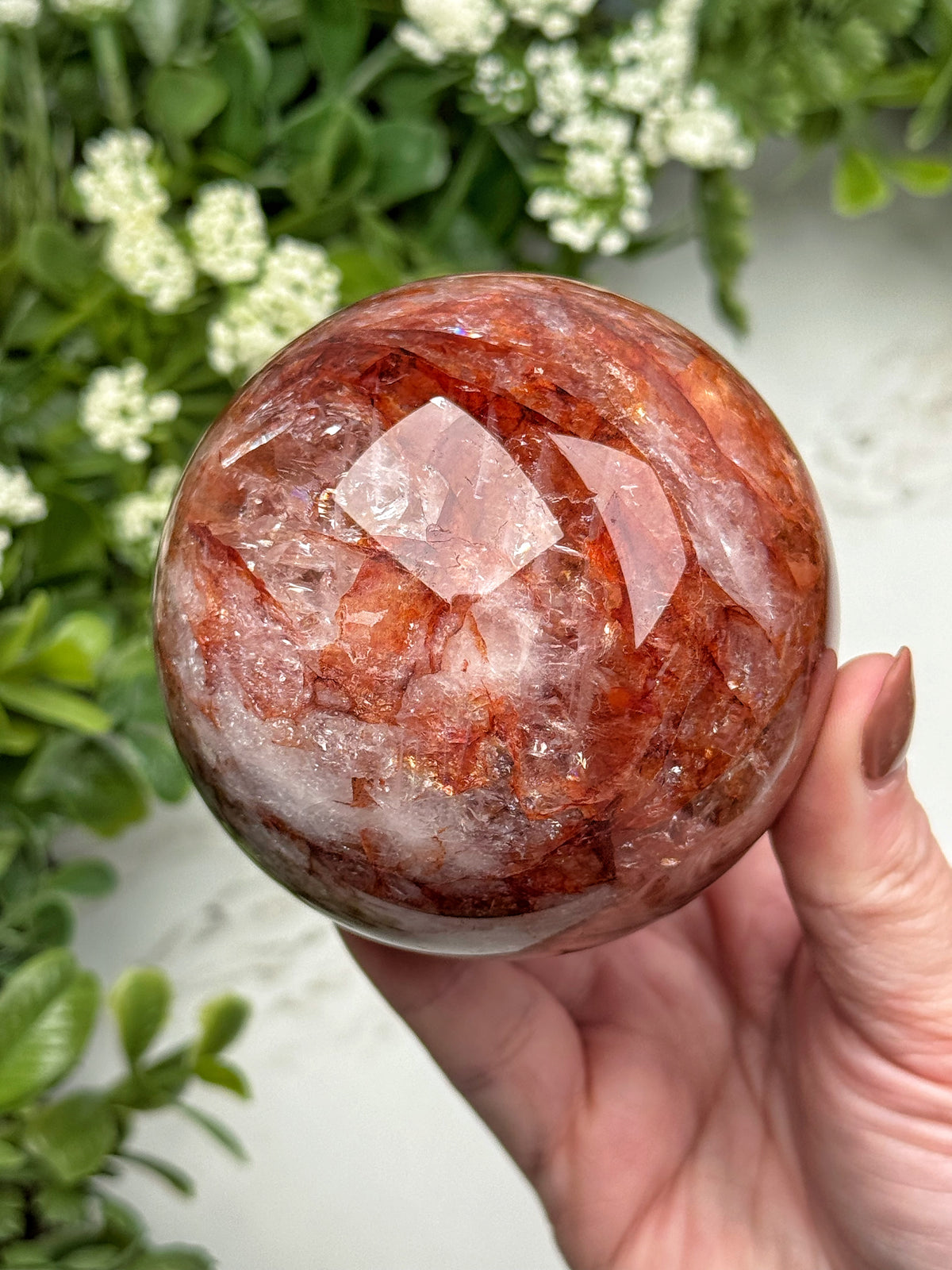 Fire Quartz Sphere - #15