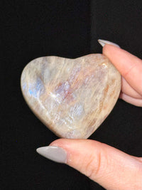 Moonstone with Sunstone Heart - #8