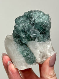 Fluorite on Quartz - #2
