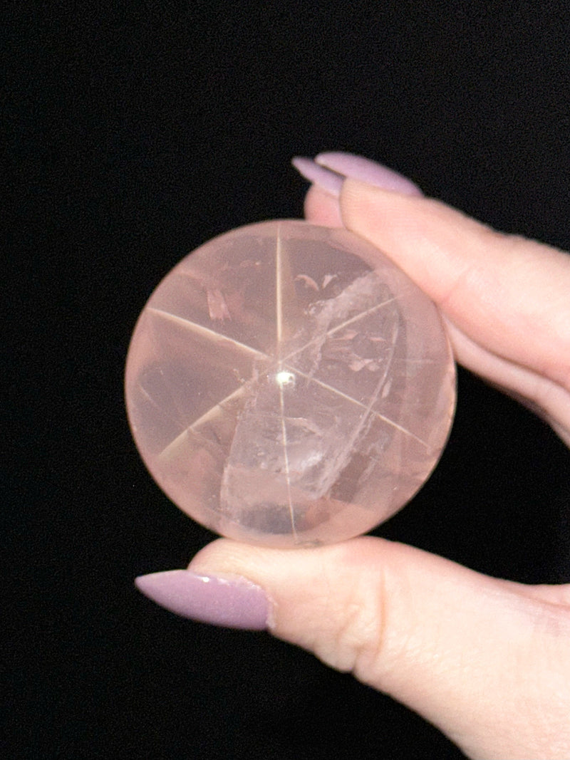 Star Rose Quartz Sphere - #15