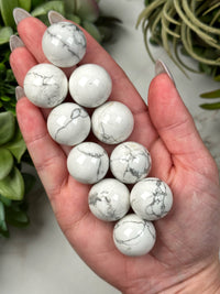 Howlite Mini Spheres - Crown Chakra - No. 38