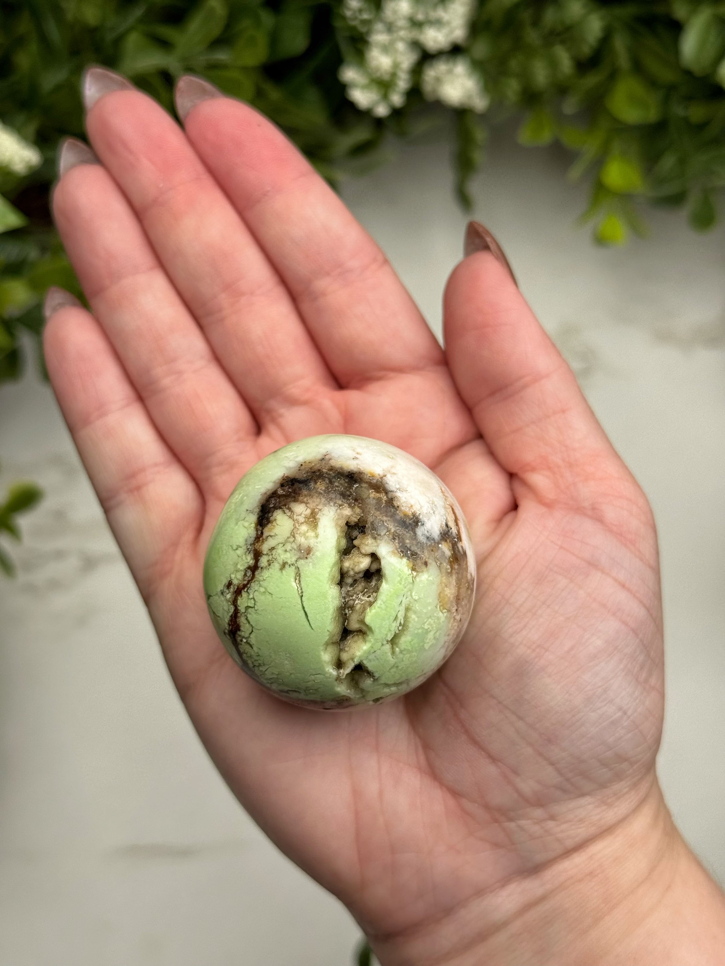 Chrysoprase Sphere - #11