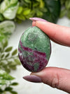 Ruby and Zoisite Palmstone - #12