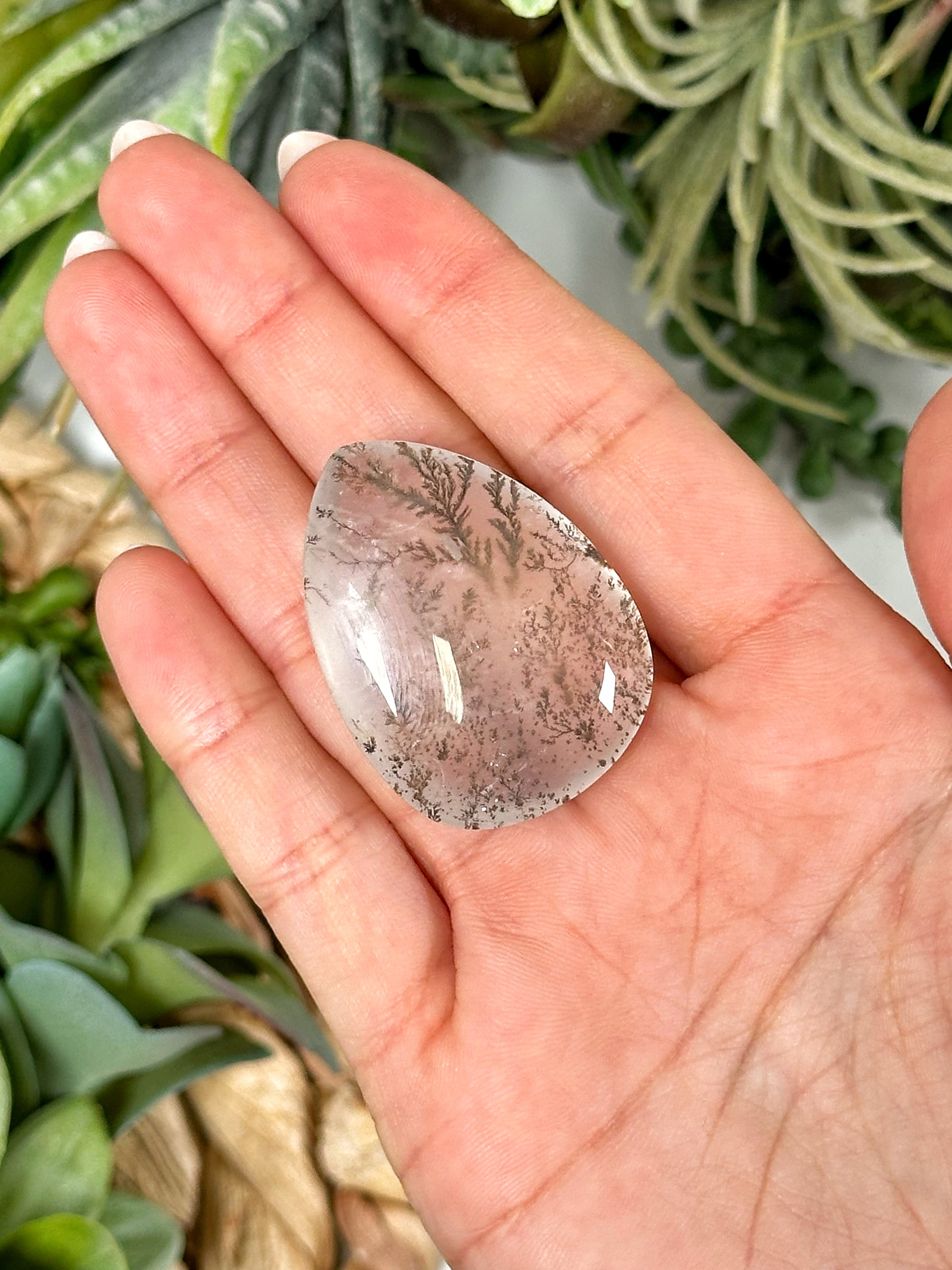 Dendritic Quartz Cabochon - #1