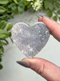 Grape Agate Heart - #3