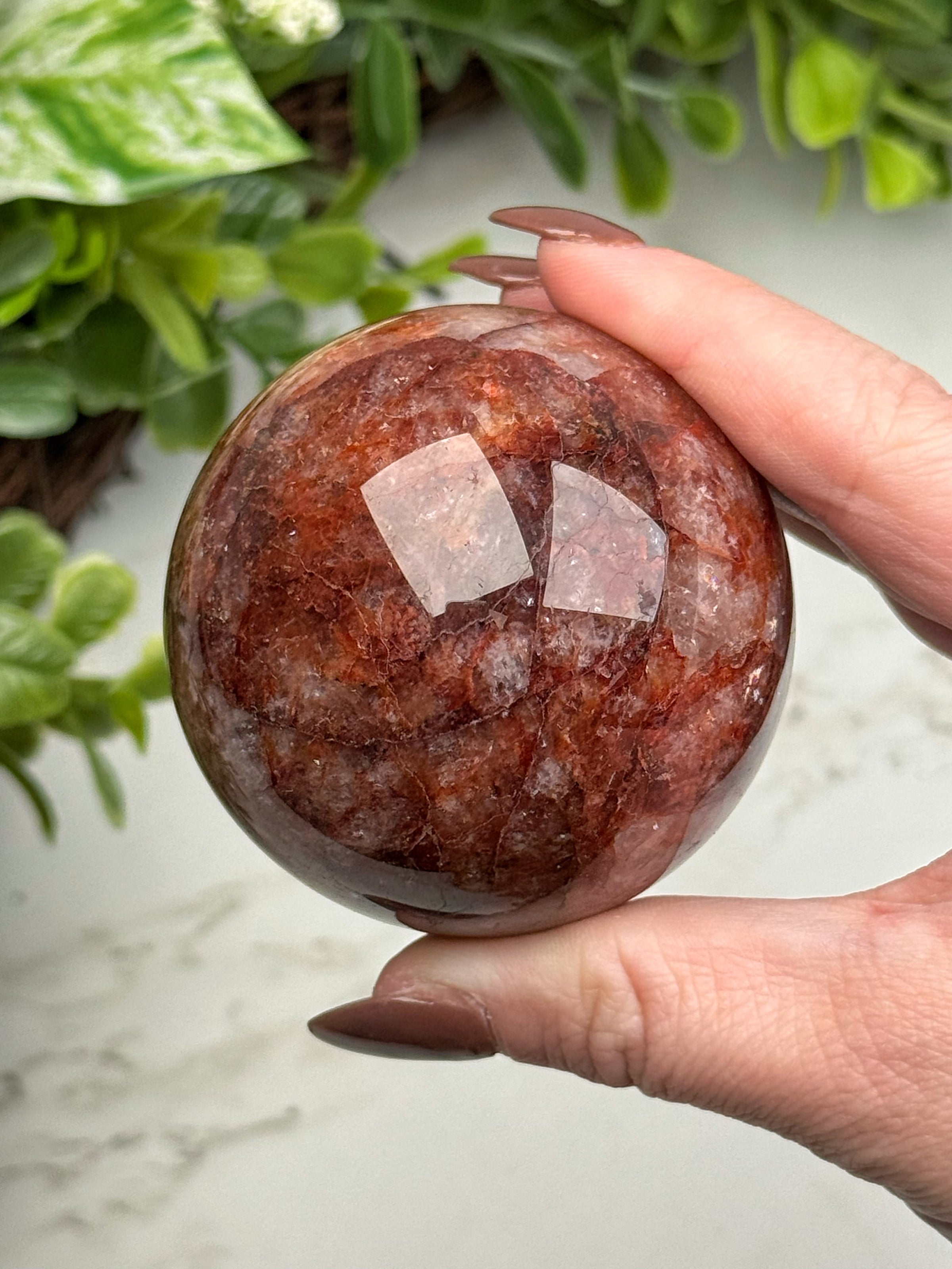 Fire Quartz Sphere - #14