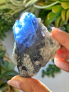 Blue Indictolite Tourmaline in Quartz - #2