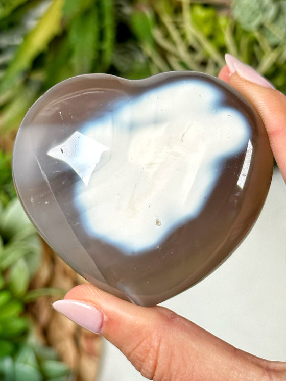 Orca Agate Heart - #2