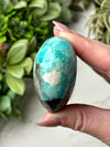 Smoky Amazonite Heart - #15