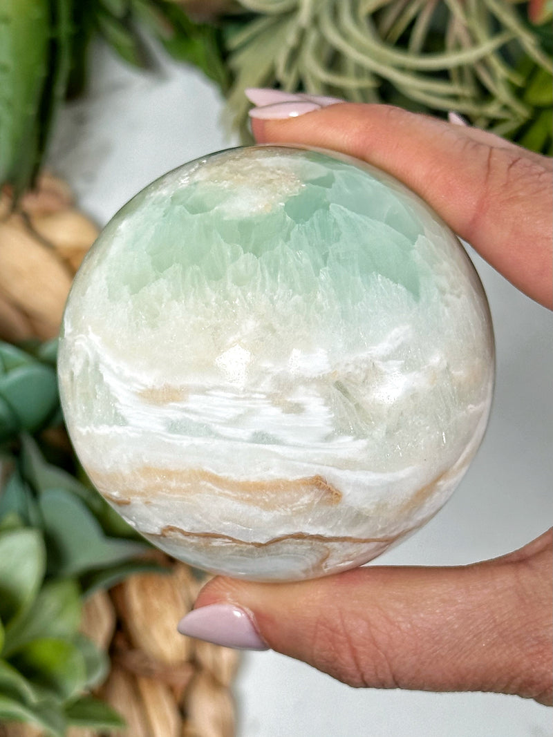 Caribbean Calcite Sphere - #1