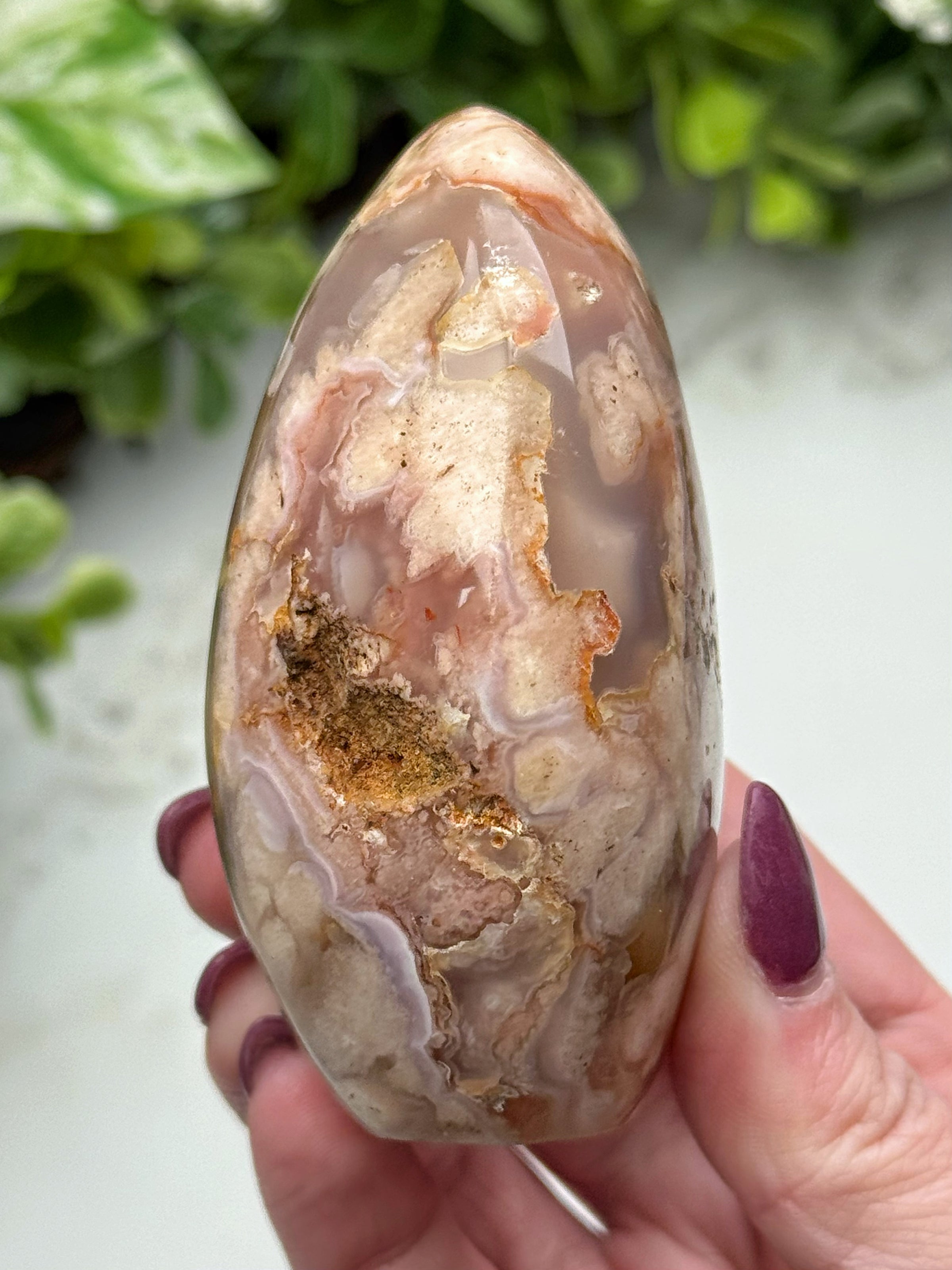 Flower Agate Freeform - #12