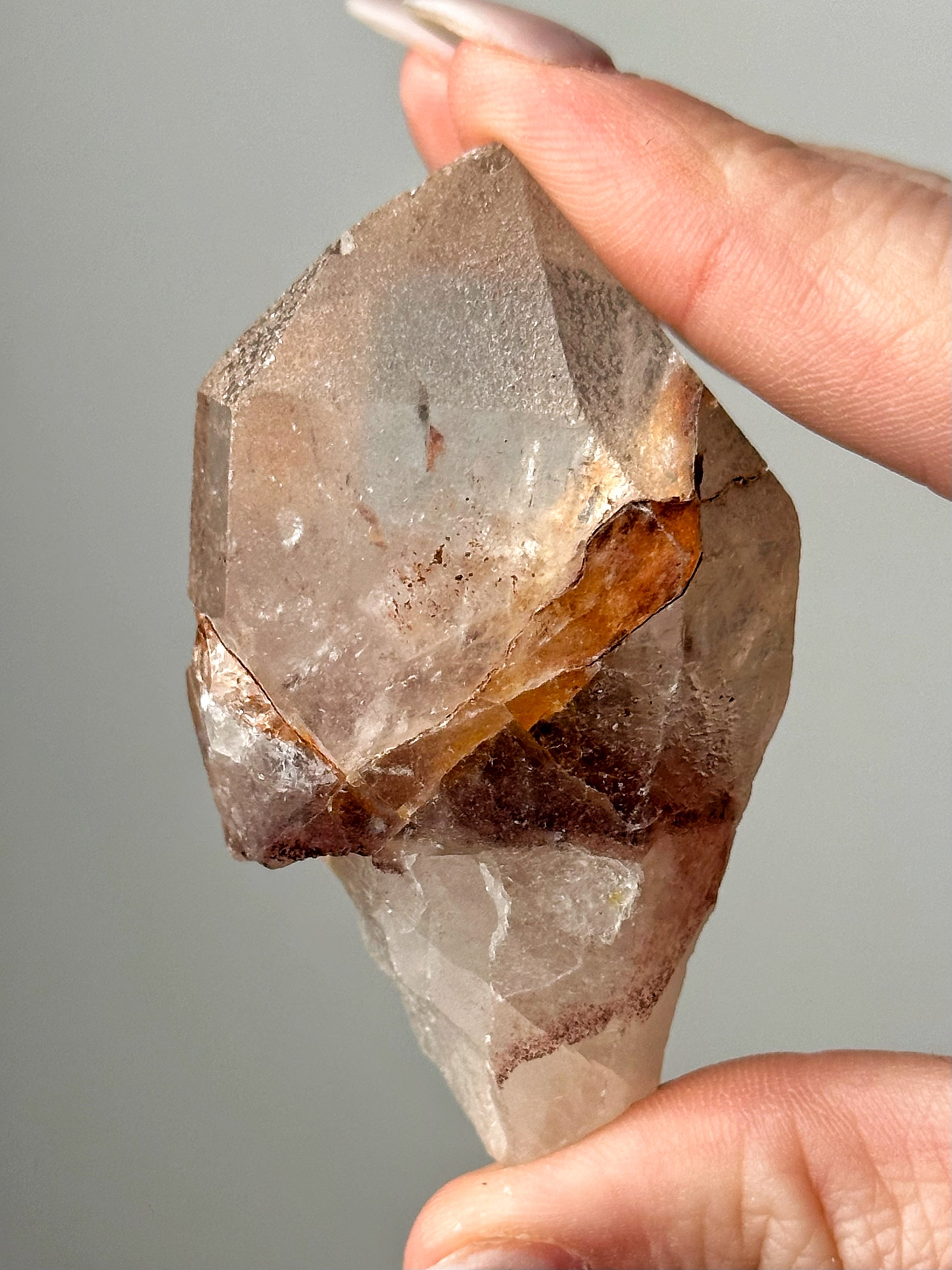Raw Hematite in Quartz - #14