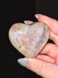 Moonstone with Sunstone Heart - #8