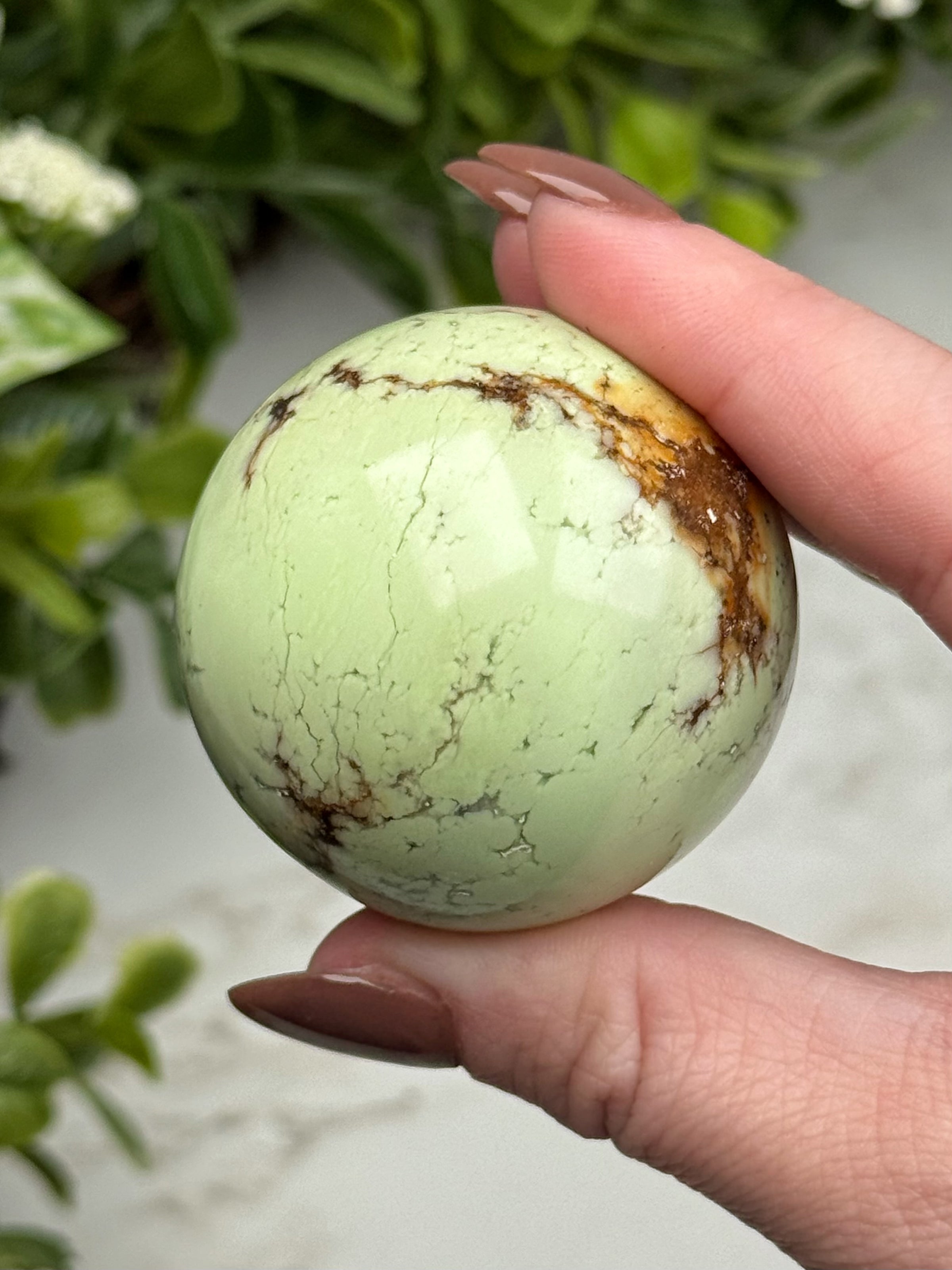 Chrysoprase Sphere - #10