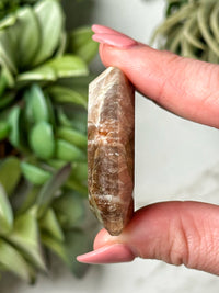 Moonstone with Sunstone Hexagon - #12