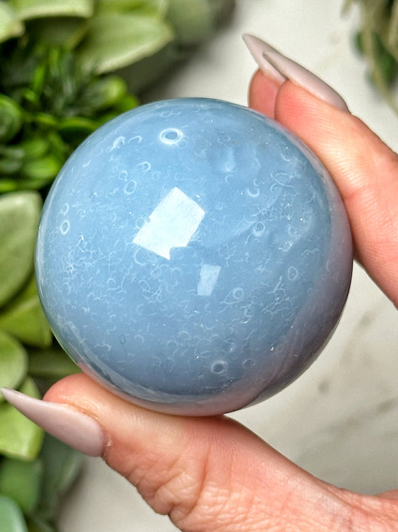 Blue Opal Sphere - #10