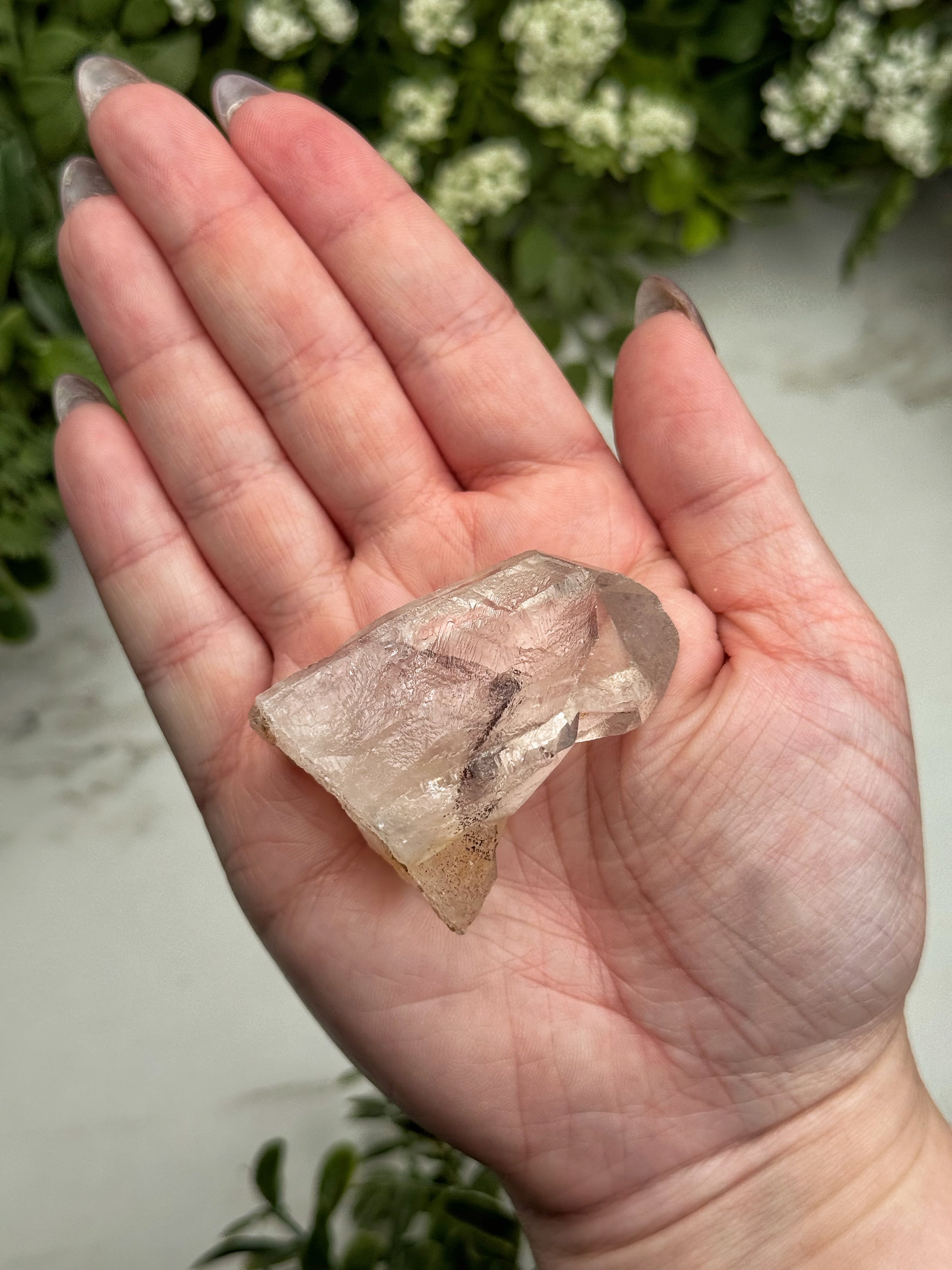 Raw Hematite in Quartz - #15
