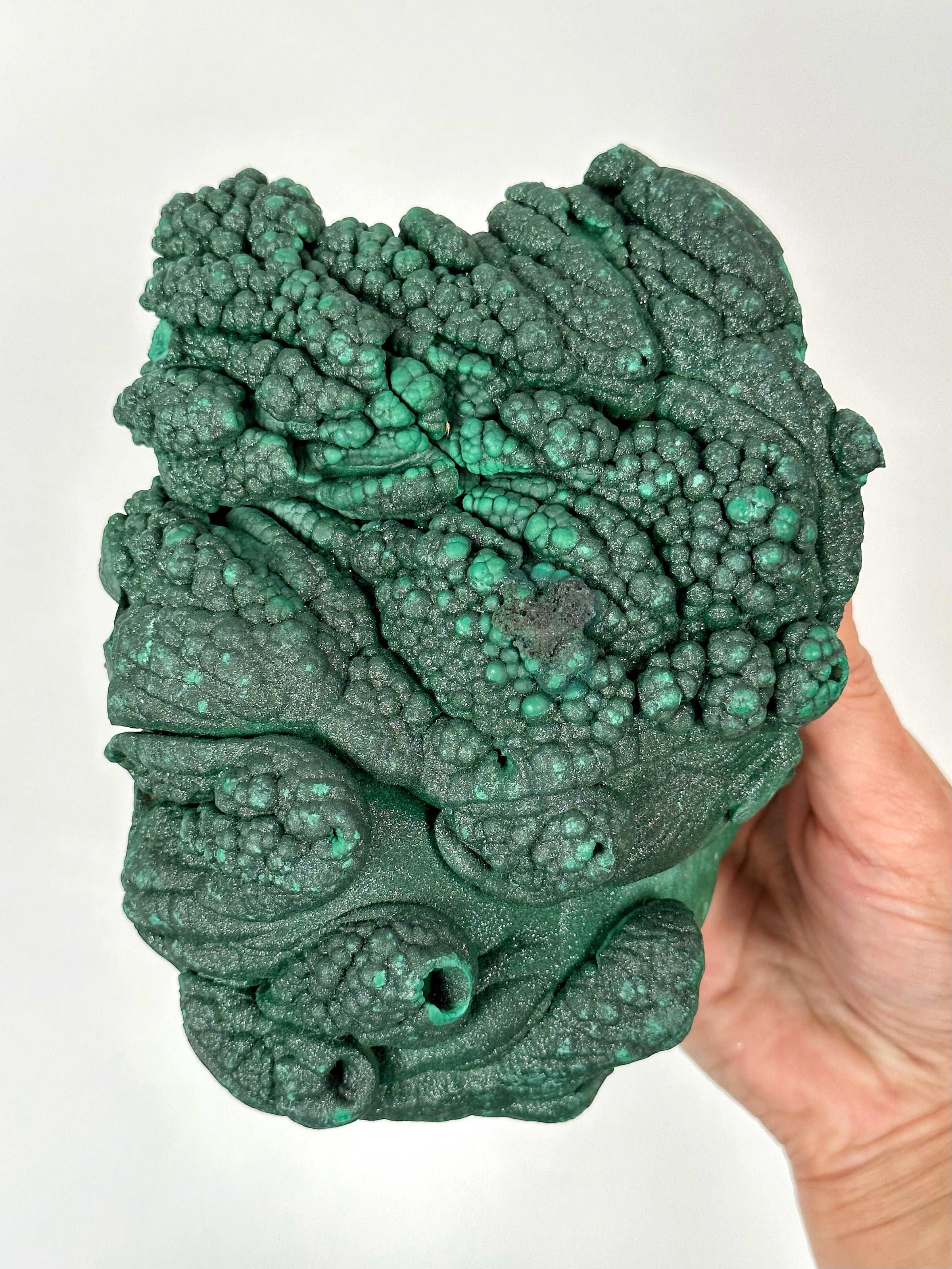 Druzy Raw Malachite - #1