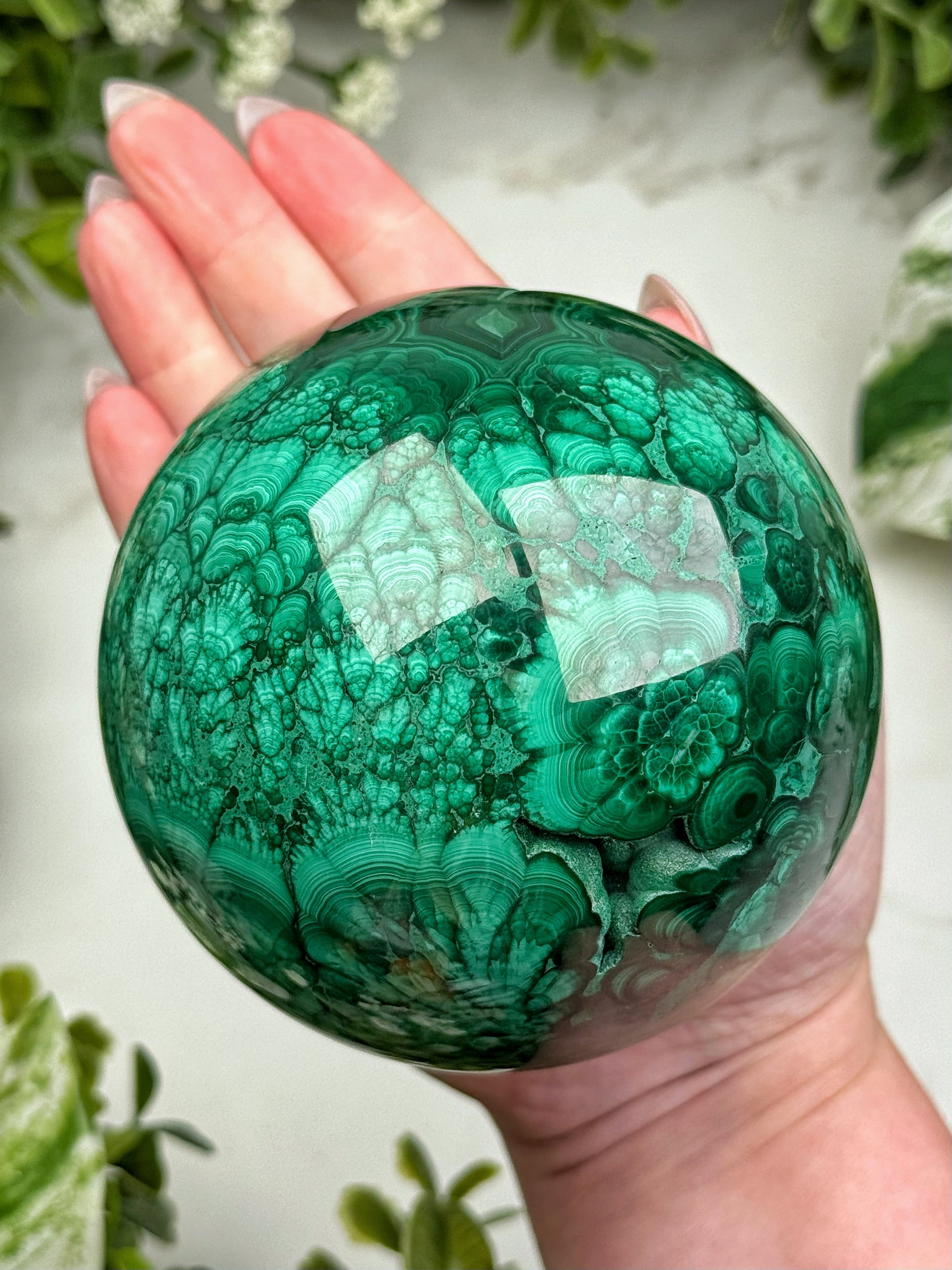 Malachite Sphere - #11