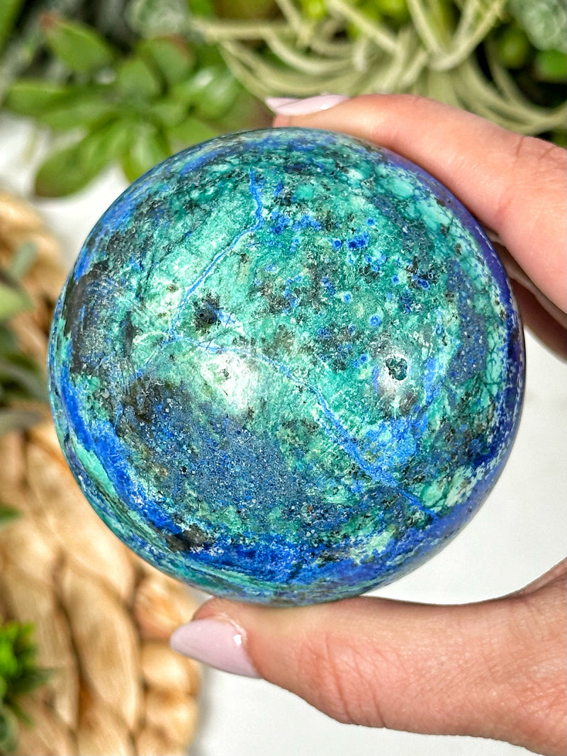 Azurite Malachite Sphere - #1