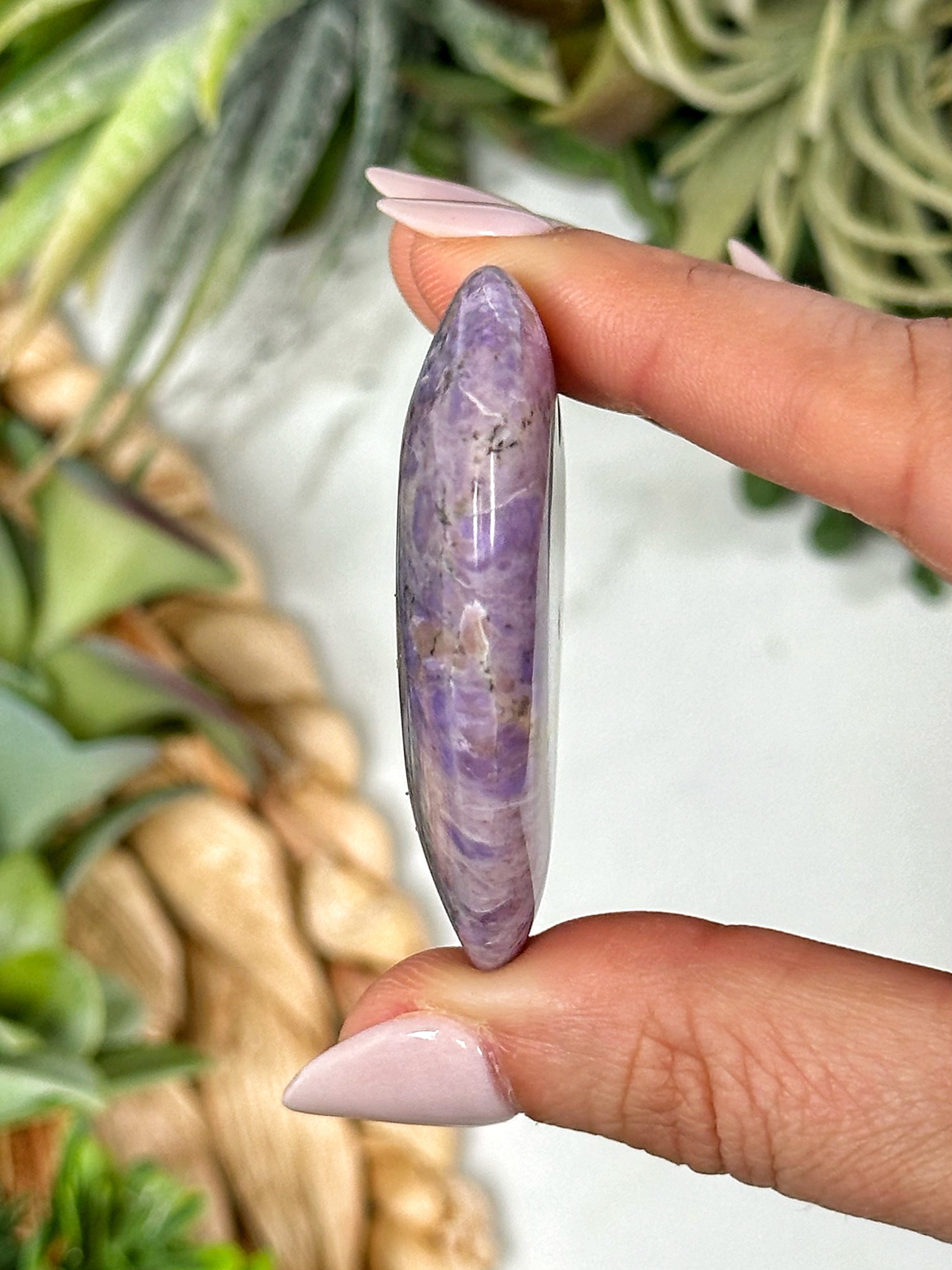 Lavender Jade Heart - #1