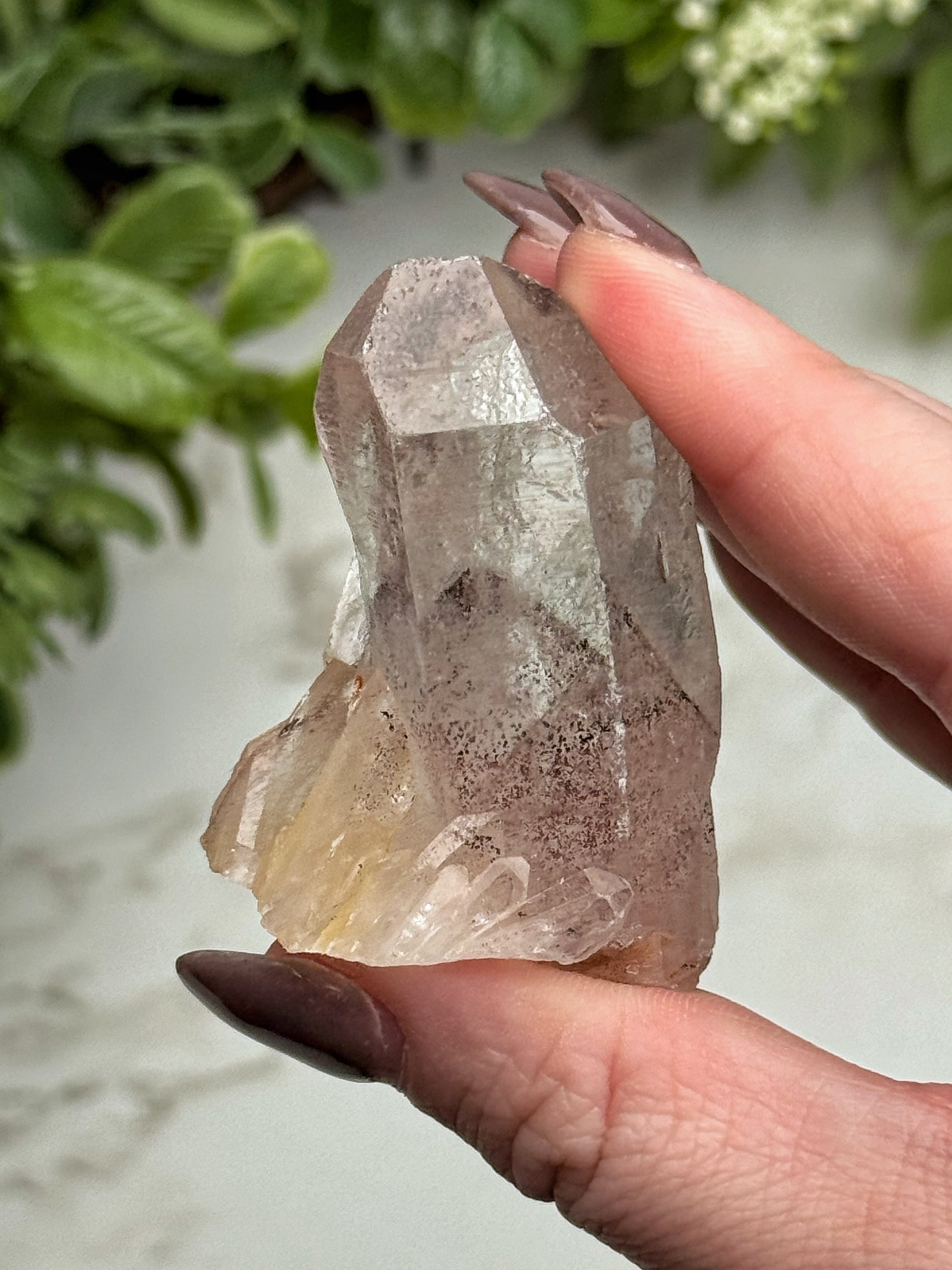 Raw Hematite in Quartz - #15